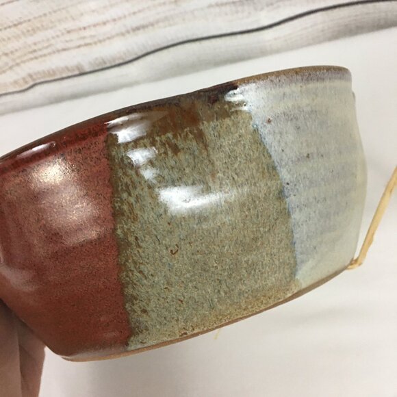 Sky Top Orchard Pottery Scalloped Bowl Flat Rock North Carolina - Picture 5 of 10